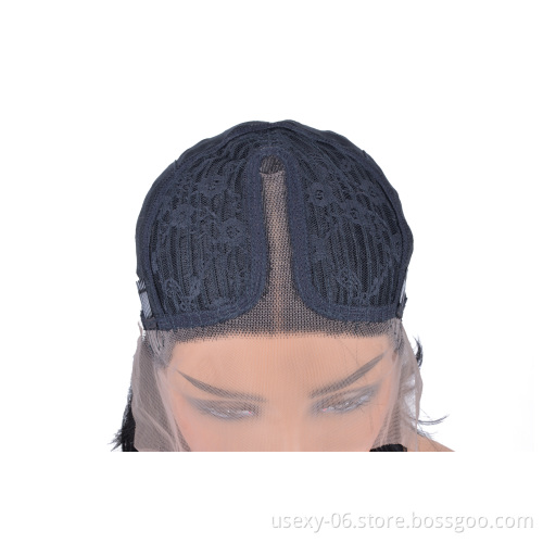 Drop Shipping 8A Grade Straight Bob Virgin Cambodian 100% Human Hair Lace Closure Wigs
